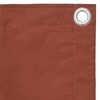 vidaXL Balkon-Sichtschutz Terracotta-Rot 75x500 cm Oxford-Gewebe