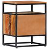 vidaXL Nachttisch 40x30x50 cm Massives Altholz und Stahl