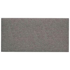 vidaXL Wandkopfteilen 12 stk. 60 x 30 cm Hellgrau Stoff