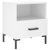 vidaXL Nachttische 2 Stk. Wei&szlig; 40x35x47,5 cm Holzwerkstoff