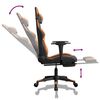 vidaXL Gaming-Stuhl mit Fu&szlig;st&uuml;tze Schwarz und Orange Kunstleder