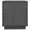 vidaXL Nachttisch Grau 40x34x45 cm Massivholz Kiefer