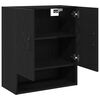 vidaXL Wandschrank Schwarz Eichen-Optik 60 x 30 x 70 cm Holzwerkstoff