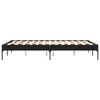 vidaXL Bettgestell Schwarz 140x190 cm Holzwerkstoff und Metall