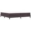 vidaXL Boxspringbett mit Matratze Dunkelbraun 200 x 200 cm Stoff
