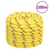 vidaXL Bootsseil Gelb 20 mm 100 m Polypropylen