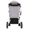 vidaXL 3-Rad-Kinderwagen Grau und Schwarz