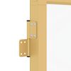 vidaXL Innent&uuml;r Schlank Golden 83x201,5 cm Hartglas und Aluminium