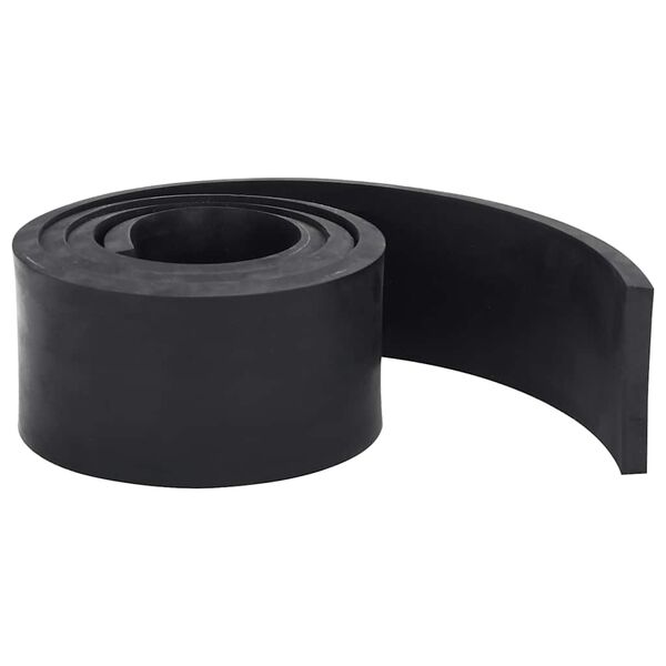 vidaXL Gummileiste f&uuml;r Schneepflug Schwarz 180x8x1 cm