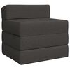vidaXL Klappsofa Bett Dunkelgrau 200 x 70 x 15 cm Stoff