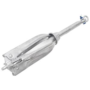 vidaXL Klappanker Silber 12 kg Feuerverzinktes Gusseisen