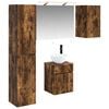 vidaXL Badezimmerschrank-Set 5 pcs Ger&auml;ucherte Eiche