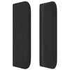 vidaXL Kopfteil mit Ohren Schwarz 93x16x78/88 cm Samt
