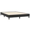vidaXL Boxspringbett mit Matratze & LED Schwarz 140x210 cm Samt