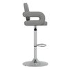 vidaXL Barhocker 2 Stk. Grau Kunstleder
