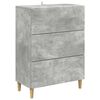 vidaXL Schubladenschrank Betongrau 66 x 34,5 x 90 cm Holzwerkstoff