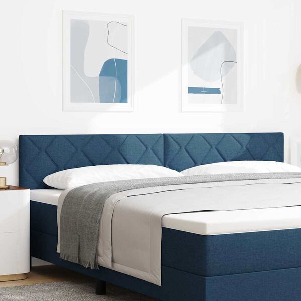 vidaXL Kopfteil mit Kopfteil Blau 200 cm Kunstleder