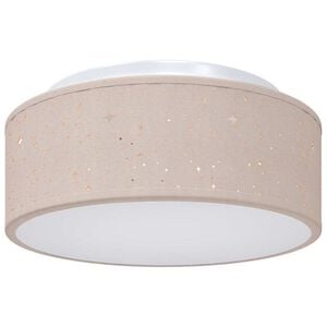 vidaXL Deckenlampe mit Strahlern Taupe 30 x 30 x 13,5 cm Stoff