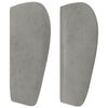 vidaXL Boxspringbett mit Matratze Hellgrau 100x200 cm Samt