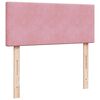 vidaXL Ottoman-Bett mit Matratze & LEDs Rosa 120x200 cm Samt