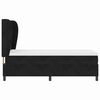 vidaXL Boxspringbett mit Matratze Schwarz 200 x 100 cm Polyester