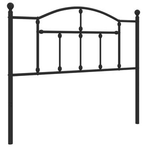 vidaXL Ersatz-Kopfteil Metall Schwarz 107 cm