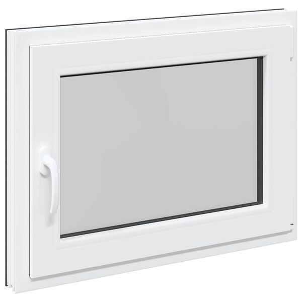 vidaXL Kellerfenster "RISOR" 80x60 cm Drehkipp DIN Rechts Anthrazit