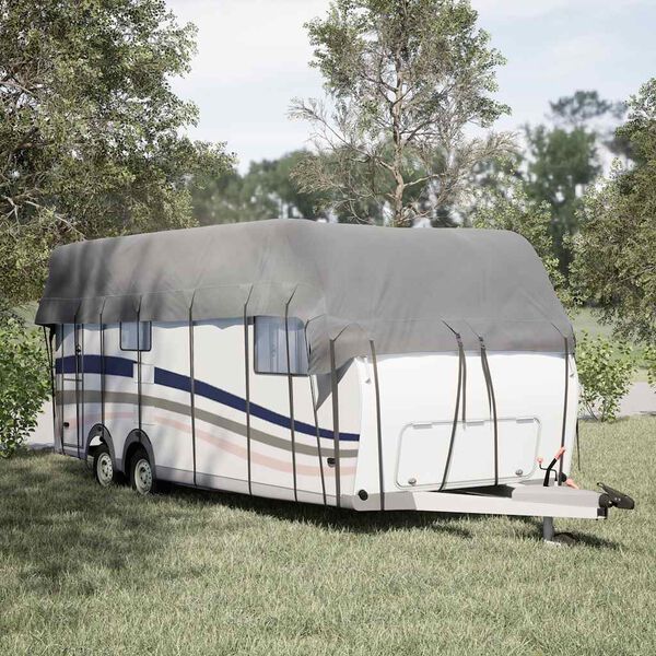 vidaXL Dachplane f&uuml;r Wohnwagen Grau 700x300 cm Vliesstoff