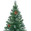 vidaXL K&uuml;nstlicher Weihnachtsbaum Gr&uuml;n 180 cm PVC und Stahl