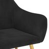 vidaXL Esszimmerst&uuml;hle 2 Stk. Schwarz Samt