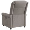 vidaXL Massagesessel Taupe Stoff