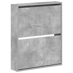 vidaXL Wandmontierter Schuhschrank ARNHEM 71 x 17 x 86 cm Betongrau