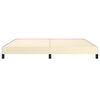 vidaXL Bettgestell Creme 200x200 cm Kunstleder