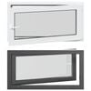 vidaXL Kellerfenster RISOR 110 x 60 cm PVC und Glas Anthrazit