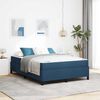 vidaXL Boxspringbett Blau 160 x 200 cm Stoff