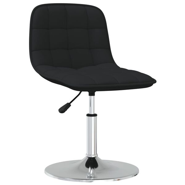 vidaXL Esszimmerstuhl Drehbar Schwarz Stoff