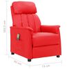 vidaXL Massagesessel Rot Kunstleder