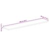 vidaXL Tischplatte 160x30x3,8 cm Rechteckig Massivholz Mango
