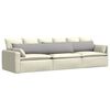vidaXL Sofakissen 2 pcs Wolkengrau 200 x 40 cm Stoff