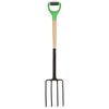 vidaXL 4-tlg. Gartenwerkzeug-Set D-Griff Stahl und Hartholz