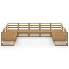 vidaXL 9-tlg. Garten-Lounge-Set Massivholz Kiefer