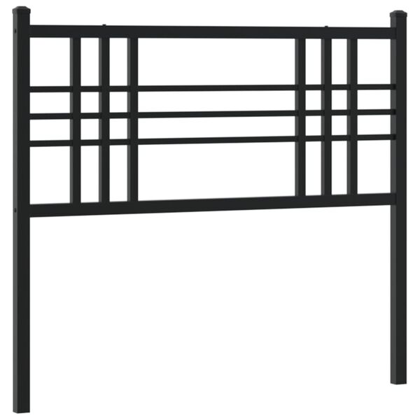vidaXL Ersatz-Kopfteil Metall Schwarz 100 cm