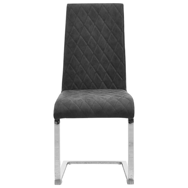 vidaXL Freischwinger 2 Stk. Schwarz Kunstleder