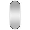 vidaXL Wandspiegel Schwarz 15x40 cm Oval