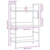 vidaXL B&uuml;cherregal 3 Regalb&ouml;den Eiche 60&times;27,6&times;90,5 cm Holzwerkstoff
