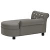 vidaXL Hundesofa Grau 83x45x42 cm Kunstleder
