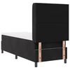vidaXL Boxspringbett mit Matratze Schwarz 80 x 200 cm Samt