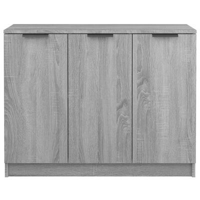 vidaXL Sideboard Grau Sonoma 90,5x30x70 cm Holzwerkstoff