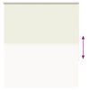 vidaXL Verdunkelungsrollo Cremewei&szlig; 120x130cm Stoffbreite 116,6cm
