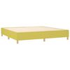 vidaXL Boxspringbett mit Matratze & LED Gr&uuml;n 200x200 cm Stoff
